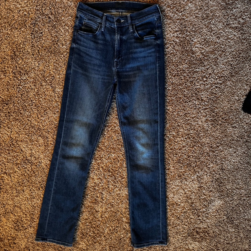 Mother Mid Rise Dazzler Ankle Jean